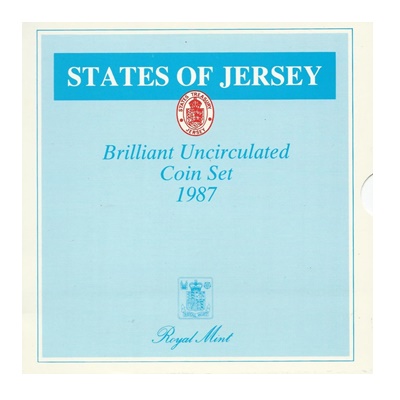 1987 BU 7 Coin Collection - States of Jersey